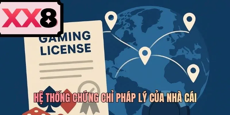 Hệ thống chứng chỉ pháp lý của nhà cái